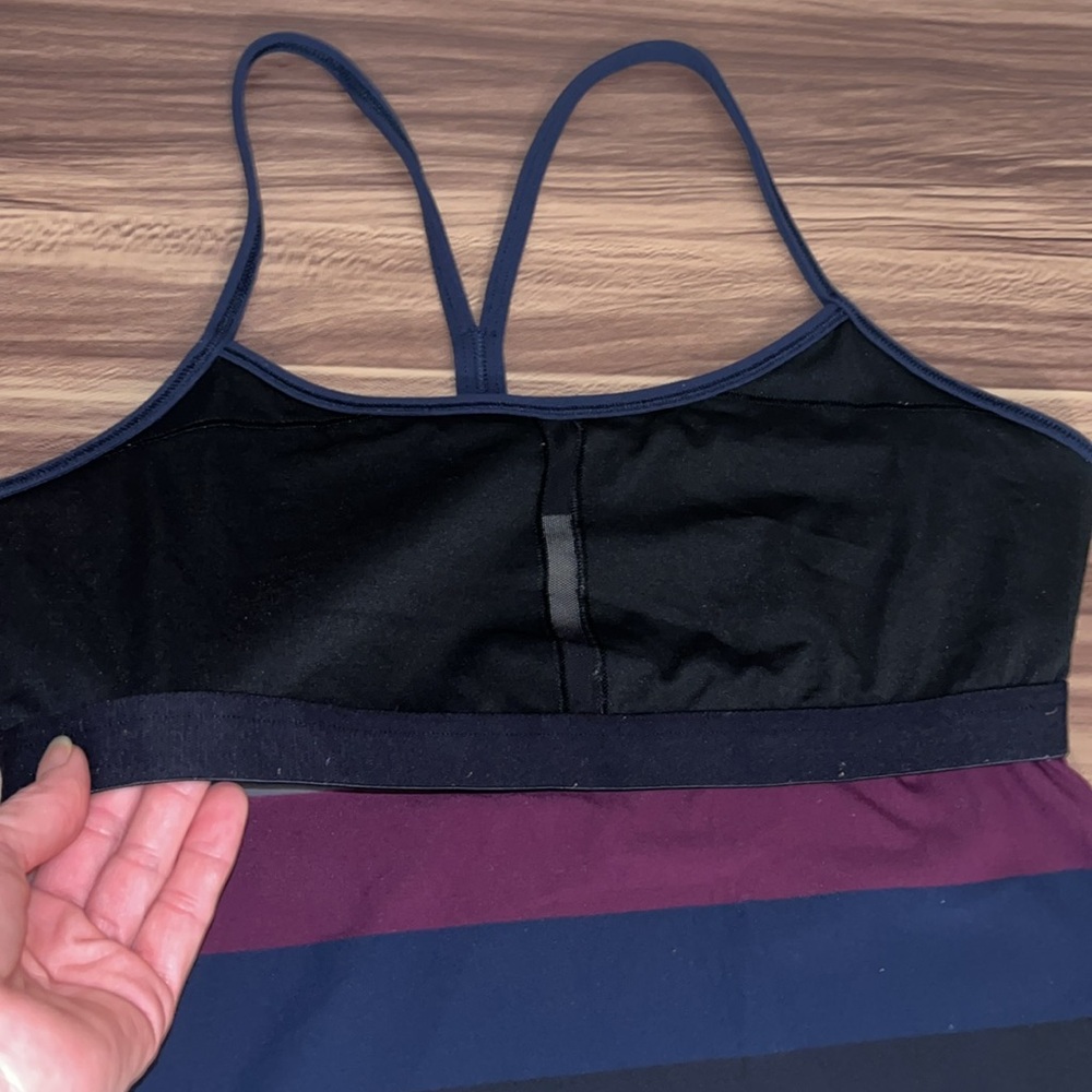 Lululemon power Y tank Lyon light striped tank top - Picture 8 of 16